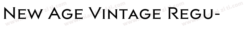New Age Vintage Regu字体转换